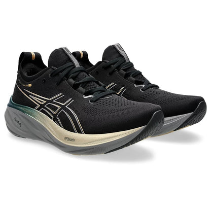 Asics Gel-Nimbus 26 Platinum Black & Champagne