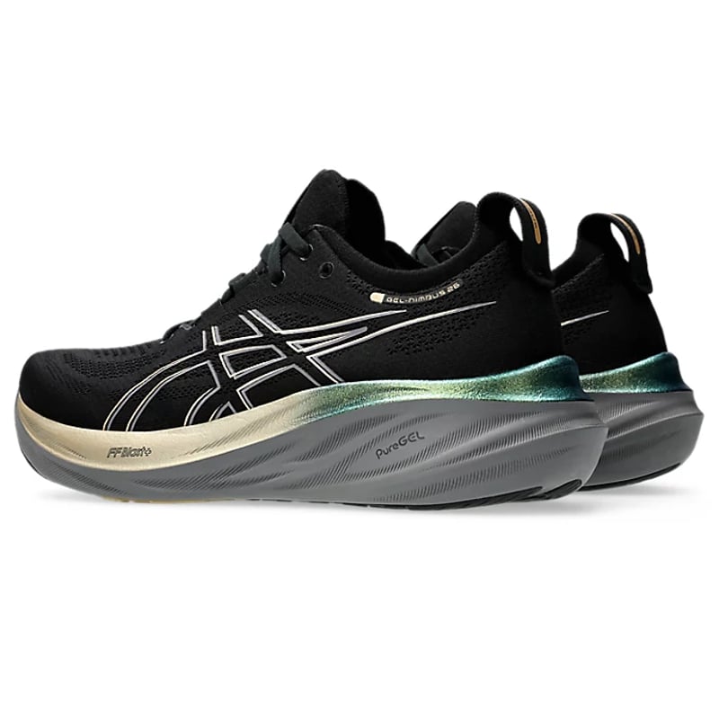 Asics Gel-Nimbus 26 Platinum Black & Champagne