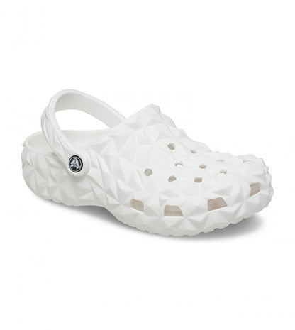Classic Geometric Clog White