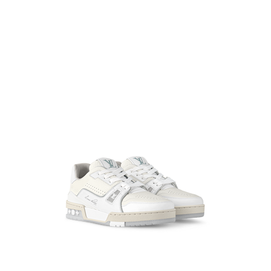 Louis Vuitton #54 Signature White Grey Trainer